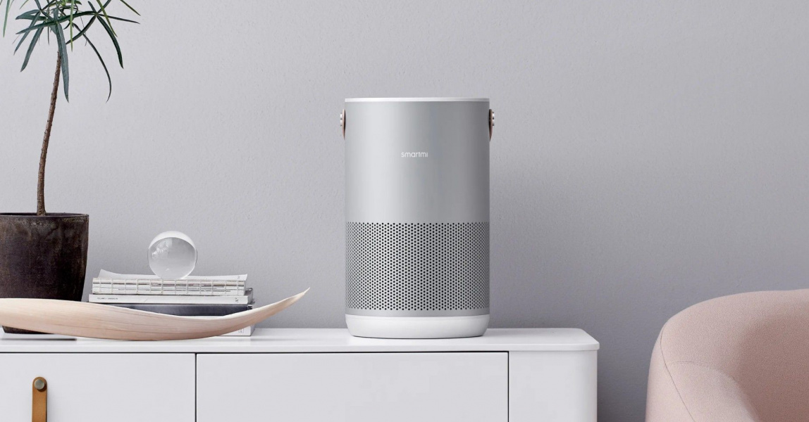 Очиститель воздуха SmartMi Air Purifier P1, серебристый фото 6